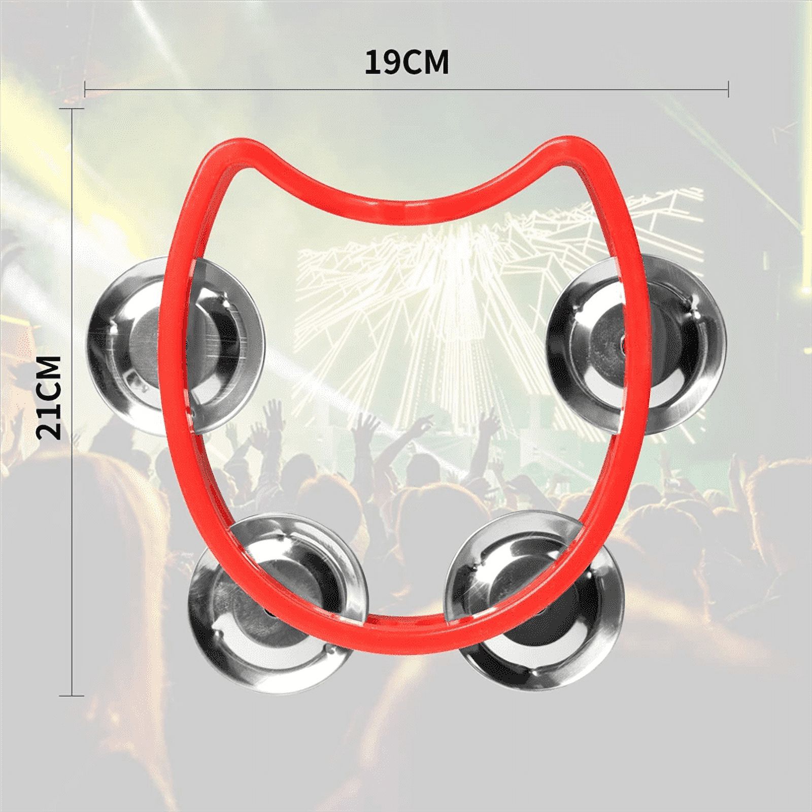 20Pcs Plastic Tambourine Musical Instruments, Mini Handheld Tambourines,Percussion Rhythm Party Musical Instruments