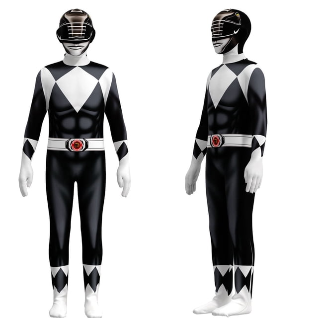 Power Rangers Costumes de Cosplay pour Enfants Combinaison Déguisement costume de Fête Combinaison