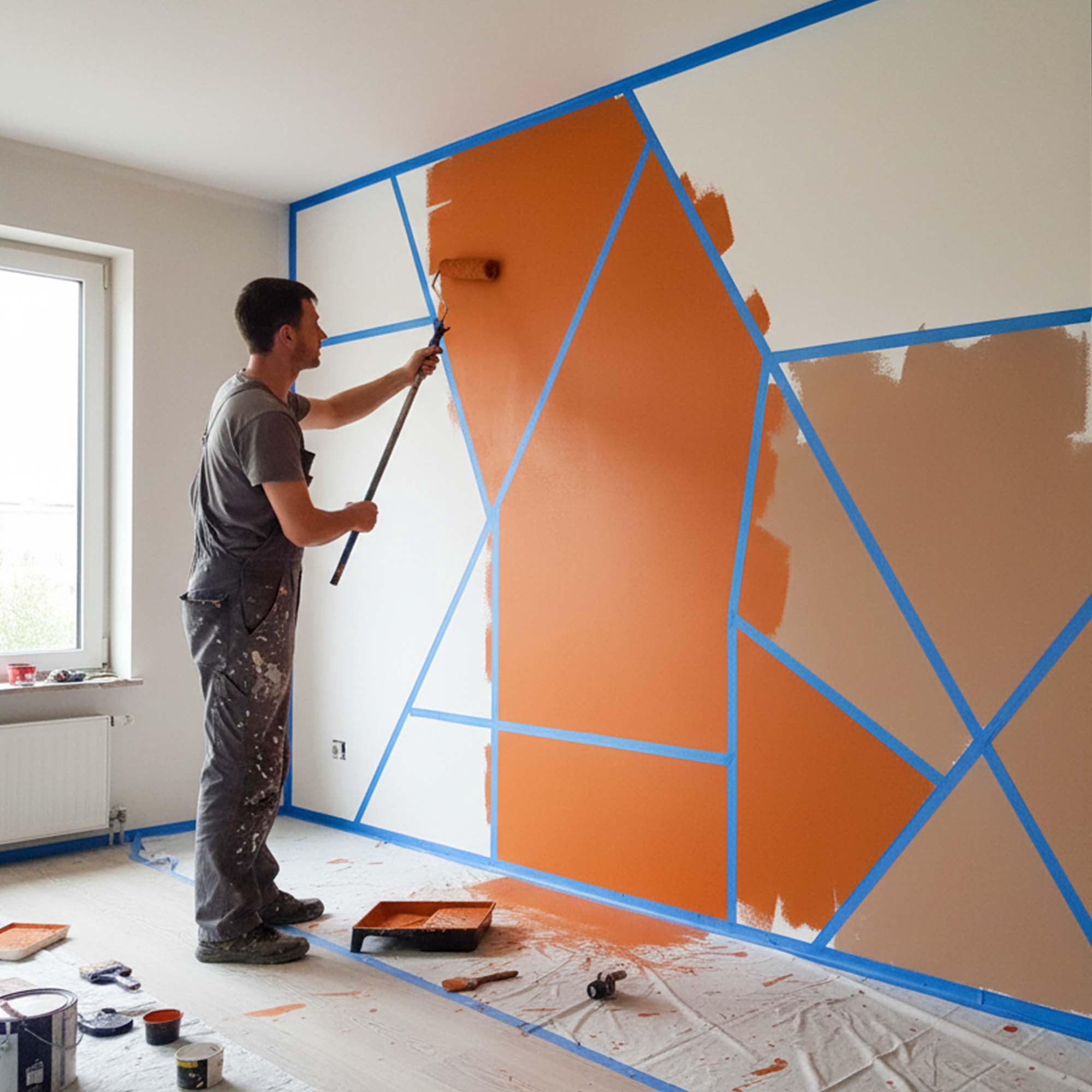 BAZIC Products Blue Painters Tape 0.94 Inches x 30 Yards, 36 Rolls, Blue Masking Tape Paint Tapes Easy Removal No Residue