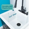 thumbnail image 4 of TEHILA Black Utility Sink Laundry Vanity with Black Finish Pull-Down Faucet and Soap Dispenser, 4 of 11
