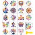 thumbnail image 1 of 18 hojas de transferencias para frotar en frío para manualidades., 1 of 9