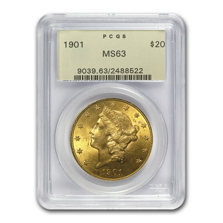 1901 $20 Liberty Gold Double Eagle MS-63 PCGS
