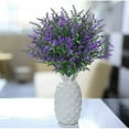thumbnail image 2 of Baumaty 8 Bundles Artificial Flowers Plastic Fake Outdoor Plants Faux Uv Resistant Home Garden Decor, 2 of 3