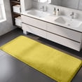 thumbnail image 6 of SLYNSHome Extra Large Bath Mat,Yellow Soft Shaggy Runner Rug,Coral Fleece Non Slip Absorbent Machine Washable Floor Carpet for Bedroom Bathroom Home Decoration, 6 of 8