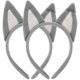 thumbnail image 5 of Halloween Dog Headband Women Costume Headwear Grey 2Set, 5 of 5