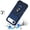 Blue, variant on For Apple iPhone 17 Air (6.6") Phone Case, Hybrid Ring Shockproof with 360° Rotate Ring Kickstand, Camera Lens Protection, Soft Edge Bumper Cover for Iphone 17 Air - Red