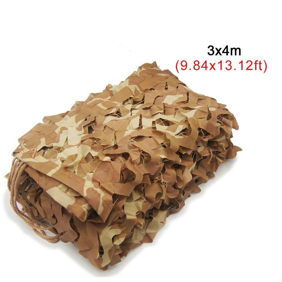Military Camouflage Netting Hunting Desert Military Net Hunting Sunshade Cover,10×13ft