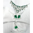 thumbnail image 2 of Charter Club Silver-Tone Emerald Crystal &amp; Stone Flower Statement Necklace, 2 of 2