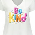 thumbnail image 4 of Inktastic Be Kind Inspirational Quote in Color Women's Plus Size V-Neck T-Shirt, 4 of 5