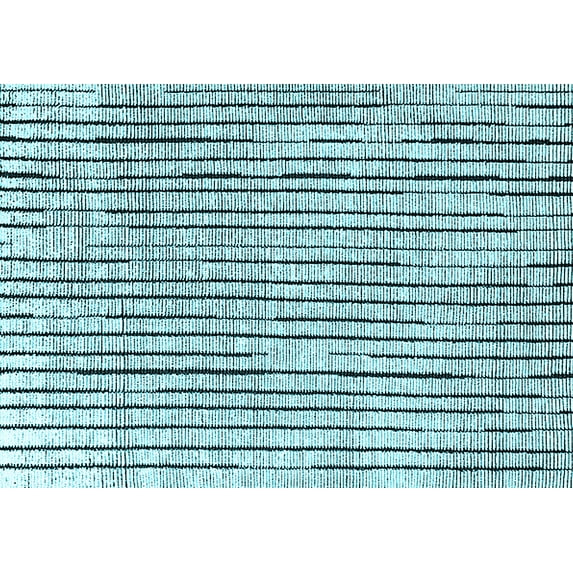 Ahgly Company Indoor Rectangle Solid Light Blue Modern Area Rugs, 3' x 5'