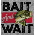 thumbnail image 2 of Fishing Largemouth Bass Bait Wait Zip Up Hoodie Men's Women's Brisco Brands S, 2 of 6
