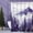 Purple, variant on Peacock Blue Misty Pine Forest Shower Curtain, Mountain Foggy Woodland Scenery Tree Shower Curtains for Chic Rustic Bathroom, Abstract Modern Waterproof Nature-Themed Decor, 72x72 Inches