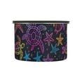 thumbnail image 2 of Rainbow Sea Turtle Starfish Airtight Coffee Bean Canister 30oz Food Storage Containers with Lids For Gournd, Tea, Sugar, Flour, Rice, Cereal, Candy Cookie Jar, 2 of 8
