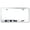 Chrome, variant on Cadilac CTS-V Laser Etched Logo Stainless Steel License Plate Frame (Black)