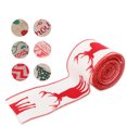 thumbnail image 1 of Christmas Ribbon Gift Wrapping Burlap Fabric Ribbon Gift Wrapping Ribbon DIY Linen Xmas Tree Present Packaging Accessory, Type 7, 10m, 1 of 1