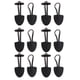 thumbnail image 2 of 12 Pares De Botón De Palanca De Cuerno de material cuero DIY Duffle Coat Fastener Hebilla Negro, 2 of 7