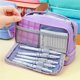 thumbnail image 2 of Large capacity pencil case double layer pencil case simple multifunctional pencil case stationery box, 2 of 5