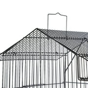 ZENY 39 House Shape Bird Cage Large Parrot Cage Metal Frame, Black