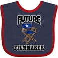 thumbnail image 3 of Inktastic Future Filmmaker Director Chair Boys or Girls Baby Bib, 3 of 4