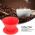 thumbnail image 3 of Taza de filtro de goteo de café plegable para senderismo, camping, hogar (rojo), 3 of 5