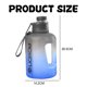thumbnail image 4 of Botella de agua deportiva, botella de agua de 2,2 L, botella deportiva grande con asa, sin BPA, muy adecuada para deportes y actividades al aire libre, peso ligero, irrompible, sostenible, botella de, 4 of 7