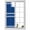 Blue, variant on Black Striped Window Privacy Film, Farmhouse Black White Stripes Static Cling UV Sun Blocking Heat Control Window Tint Day and Night, Non-Adhesive Reusable One Way Windows Privacy Cover 17.7''x78.7''