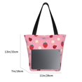 thumbnail image 5 of Kll Tote Bag For Women Strawberry And Ladybugs Print Shopping Grocery Reusable Bags For Office School Shopping Travel, 5 of 8