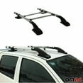 thumbnail image 4 of Top Roof Rack Fits Ford Maverick 2022-2023  Side Rails Bars Aluminum Silver, 4 of 12