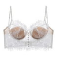 thumbnail image 4 of MDUKONU Women’s Bras Womens Underarm-Smoothing Comfort Underwire Lightly Lined T-Shirt Bra White S, 4 of 4