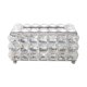 thumbnail image 1 of Caja de pañuelos de cristal Rectangular Caja de pañuelos decorativa Soporte de pañuelos brillantes S CACAGOO Silver, 1 of 7
