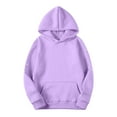 thumbnail image 2 of Jsaierl Rhinestones Hoodies for Women Loose Fit Solid Color Hooded Sweatshirt Fashion Sweater Workout Long Sleeve Tops Fall Fashion S-2XL, 2 of 6