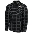 thumbnail image 2 of Men's Antigua Black Pittsburgh Steelers Industry Flannel Button-Up Shirt Jacket, 2 of 4