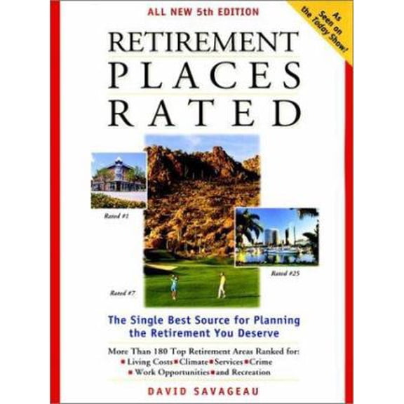 Pre-Owned Retirement Places Rated [With Maps] (Paperback) 0028620844 9780028620848