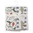 thumbnail image 2 of Hudson Baby Cotton Flannel Burp Cloths 7-Pack, Multi Color Dino , One Size, 2 of 6