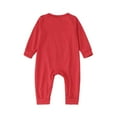 thumbnail image 4 of Bjutir Christmas Family Pajamas Matching Sets Kids Christmas Pajamas Printed Long Sleeve Winter Sleepwear,Red,Size 3-6 Months, 4 of 8