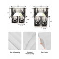 thumbnail image 6 of Brown Bear Swag Valance and Tier Curtains Set Black Bear Forest Animal Modern Art Retro Kitchen Curtains 3 Piece Set Rod Pocket Panels for Bedroom Cafe Swag Valances and 24 inches Tiers, 6 of 6