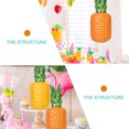 2Pcs 3D Pineapple Paper Lanterns Hawaiian Summer Party Lanterns Chinese