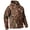 Tree Camo, variant on Men's Silent Softshell Camouflage Jacket Warm Fleece Lined Hooded Camo Jacket Water-resistant Outdoor Hiking Fishing Coat
