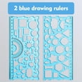 thumbnail image 1 of Feltree 1. Geometric Ruler. Versatile Drawing 3. Multifunctional Protractor Set 4. Elementary School Student's Measuring Kit 5. Transforming Ruler Tool, 1 of 8