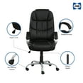 thumbnail image 6 of Sealy Kronos Black PU High Back Office Task Chair with Plywood Base, 6 of 8