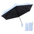 thumbnail image 2 of Voglyf Mini Travel Folding Umbrella, Small Compact and Lightweight, Pocket Size Sun Rain Umbrella, Portable Windproof Small Parasol with Storage for Women Men Travel Outdoor Carry Gift,Blue, 2 of 7