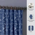thumbnail image 4 of Kotton Culture Double Pinch Pleat Twilight Curtains Thermal Insulated Room Darkening Blackout Twilight Curtains for Window, Sliding Door, Patio Door, Home, Office, Nursery (1 Panel, 70x63, Twilight), 4 of 8