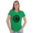 thumbnail image 4 of Wave Compass Ocean Sea Spiritual Womens Fitted Plus Size Graphic Tee Brisco Brands 2X, 4 of 5