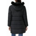 thumbnail image 4 of Women's Long Winter Coats Thicken Fleece Lined Parka Down Puffer Jacket With Faux Fur Detachable Hood, Black L, 4 of 8