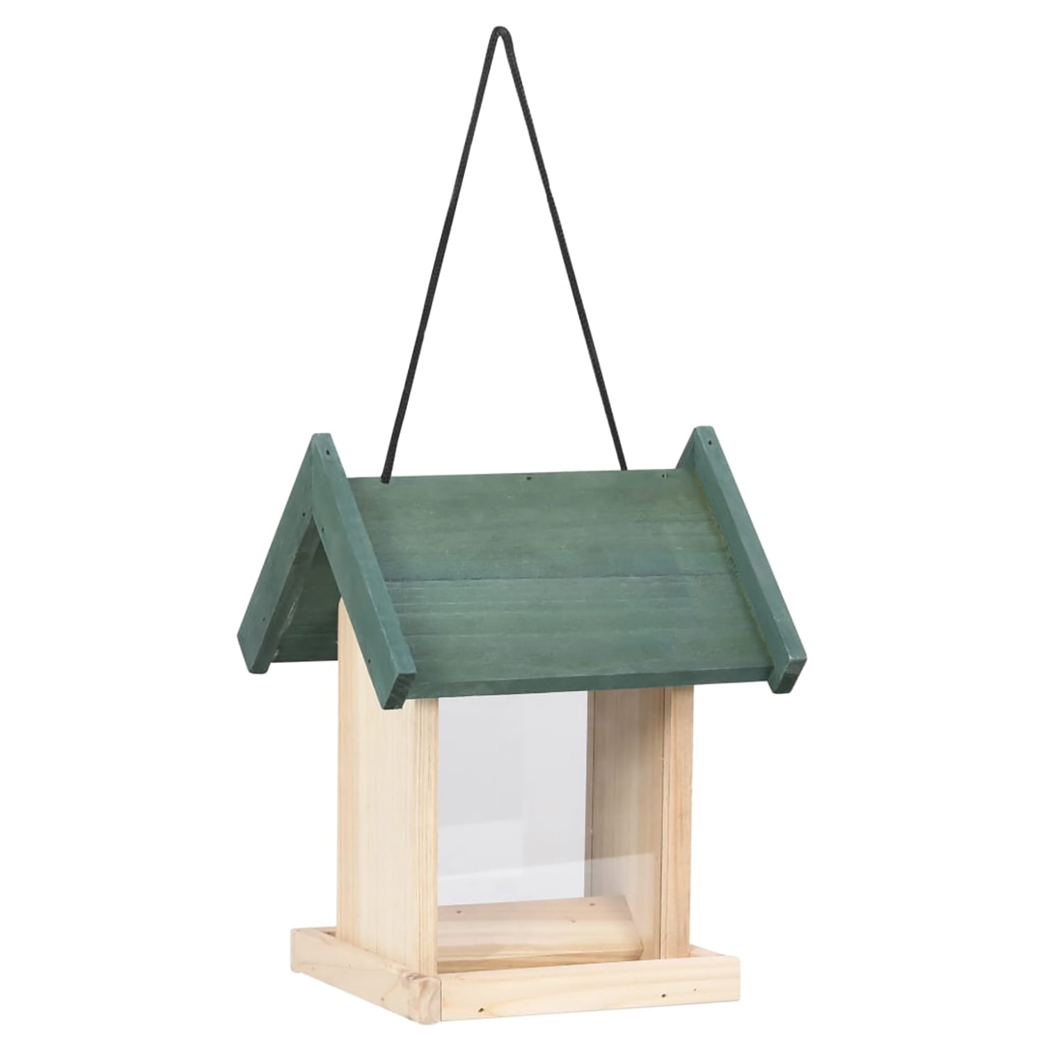 Pefilos 9.8" Bird Feeder House for Outside Hanging, 4 pcs Wooden Birdhouse Bluebird House Feeder Handcrafted Hut, Beige Pefilos 9.8" Bird Feeder House for Outside Hanging, 4 pcs Wooden Birdhouse Bluebird House Feeder Handcrafted Hut, Beige