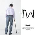 thumbnail image 2 of Muletas Senderismo Qarigey Plegable Ajustable Bastones Antideslizantes A Prueba de Golpes Negro, 2 of 6