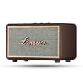 thumbnail image 1 of Lonzuer Retro Madera Portátil Inalámbrico 10000mAh Batería 80W Loud Bass Subwoofer TWS Altavoz Bluetooth con Entrada AUX, Ranura para Tarjeta SD, Puerto USB para Fiesta al Aire Libre (Marrón), 1 of 5