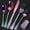 Rainbow, variant on 40-Piece Vintage Carved Gold Silverware Set for 8, Stainless Steel Flatware Set with Knife/Fork/Spoon, Cutlery Set for Home and Kitchen, Utensil Set with Dishwasher Safe