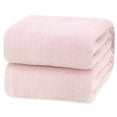 White Classic Luxury Hotel Woven Thermal Blanket, Lightweight