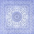 thumbnail image 1 of Ahgly Company Machine Washable Indoor Square Medallion Blue Traditional Area Rugs, 5' Square, 1 of 4